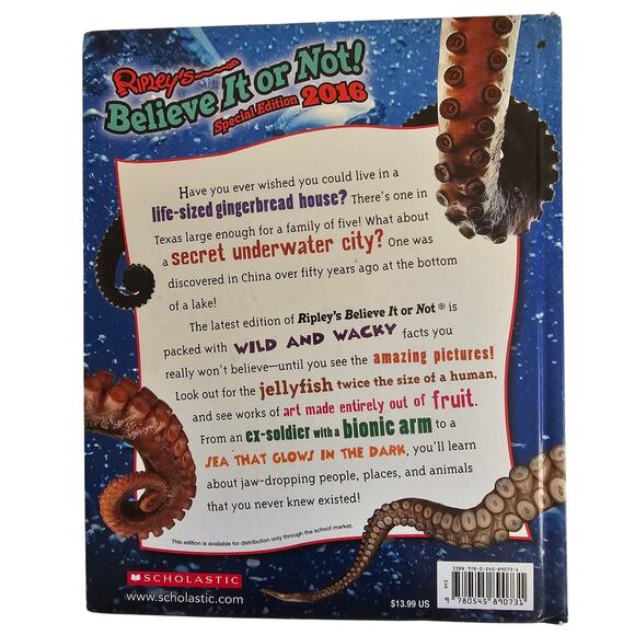 RIPLEY'S Believe it or Not Special Edition 2016 Hardcover BOOK - Picture 2 of 5